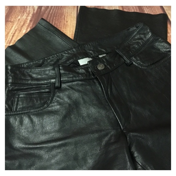 WILSONS LEATHER MAXIMA Black Leather Pants - Picture 1 of 16